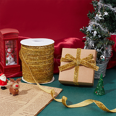 1 Roll Glitter Sparkle Ribbon SRIB-PH0001-37A-1