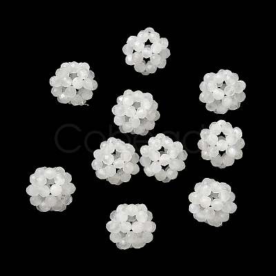 Natural White Moonstone Woven Beads GG-CBA2E9C-F18-01-1