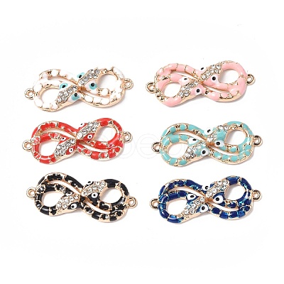 Alloy Enamel Connector Charms ENAM-G214-01G-1
