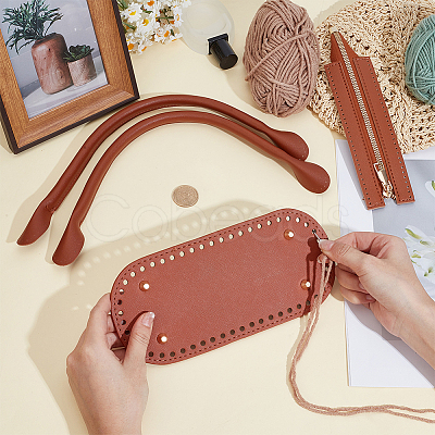 PU Leather Handbag Kits DIY-WH20076-15C-1