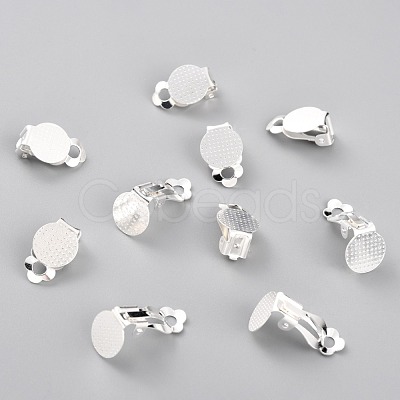 304 Stainless Steel Clip-on Earring Findings STAS-Y001-05S-1