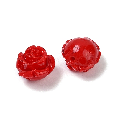 Synthetic Coral Carved Beads CORA-H003-01A-14-1