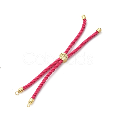 Cotton Cord Bracelet Making KK-F758-03Z-G-1