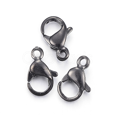 304 Stainless Steel Lobster Claw Clasps STAS-H353-E-02B-1
