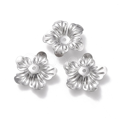 Non-Tarnish 304 Stainless Steel Bead Caps STAS-K194-10P-1