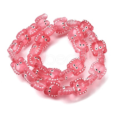 Transparent Glass Beads Strands LAMP-L078-010C-1
