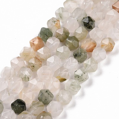 Natural Tianshan Cui Quartzite Beads Strands G-G990-F06-1