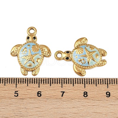 304 Stainless Steel Enamel Pendants LS-STAS-K309-01G-01-1