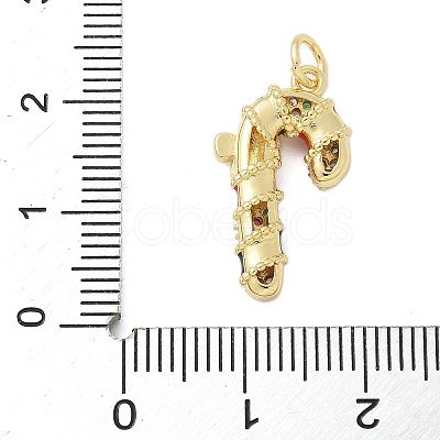 Brass Micro Pave Cubic Zirconia Pendants KK-P293-31G-1