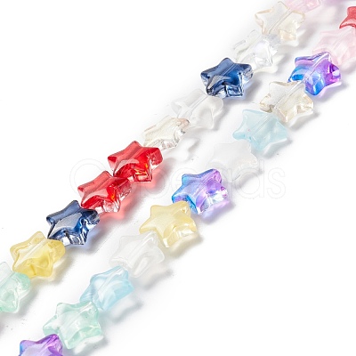 Transparent Glass Beads Strand GLAA-K057-01B-1