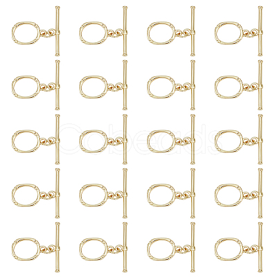 20 Bags Brass Toggle Clasps KK-ME0003-88-1