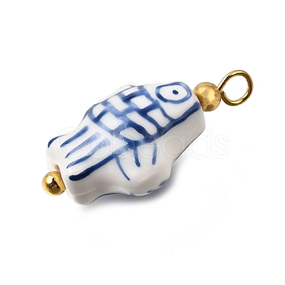 Handmade Porcelain Pendants PR-CBA0027-03G-05-1