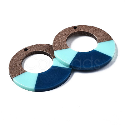 Resin & Walnut Wood Pendants RESI-S389-068A-A03-1