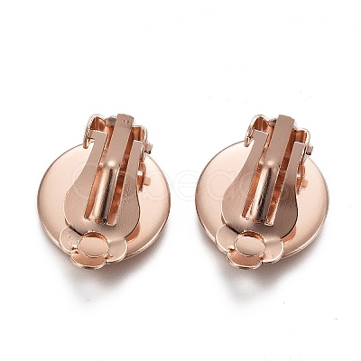 304 Stainless Steel Clip-on Earring Setting LS-STAS-P249-23B-RG-1