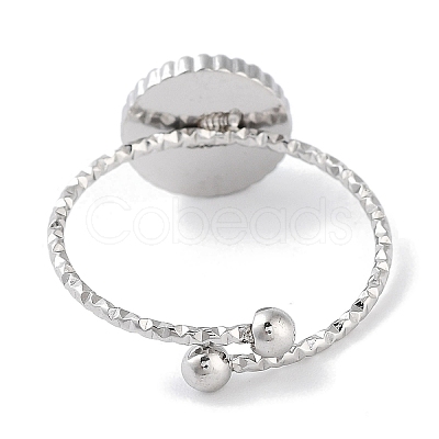 Ion Plating(IP) 304 Stainless Steel Ring RJEW-B059-02P-01-1