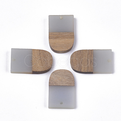 Resin & Walnut Wood Pendants RESI-S358-34A-1