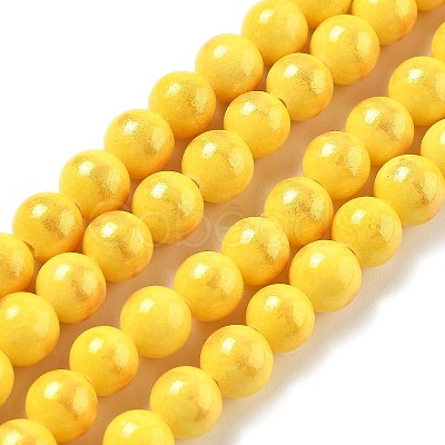 Natural Mashan Jade Beads Strands G-A255-A01-01D-1