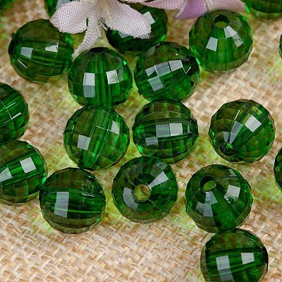 Transparent Acrylic Beads TACR-NH0001-C-12-1