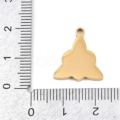 304 Stainless Steel Pendants STAS-P418-02G-1