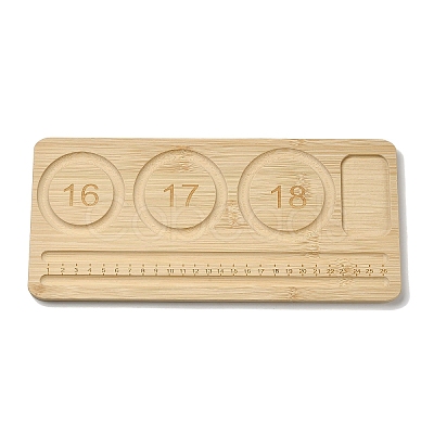Rectangle Bamboo Bracelet Design Boards AJEW-D057-01-1