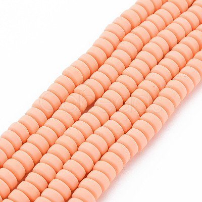 Handmade Polymer Clay Beads Strands CLAY-N008-35-1