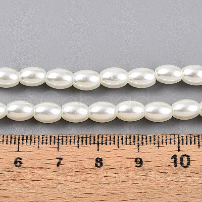 Baking Paint Pearlized Glass Pearl Bead Strands HY-T002-01B-02-1