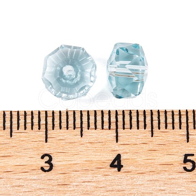 Transparent K9 Glass Beads GLAA-E048-28-1
