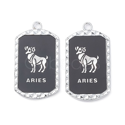 Alloy Twelve Constellations Series Big Pendants PALLOY-O107-01P-11-1