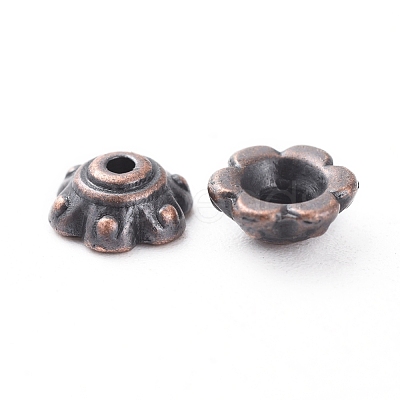 Tibetan Style Bead Caps RLF0571Y-NF-1