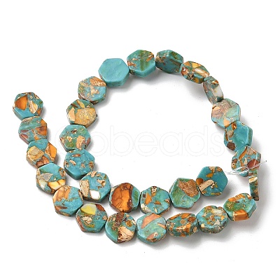 Dyed Synthetic Imperial Jasper Beads Strands G-D337-14mm-A02-1