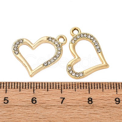 Alloy Rhinestone Pendants PALLOY-S052-01G-D-1