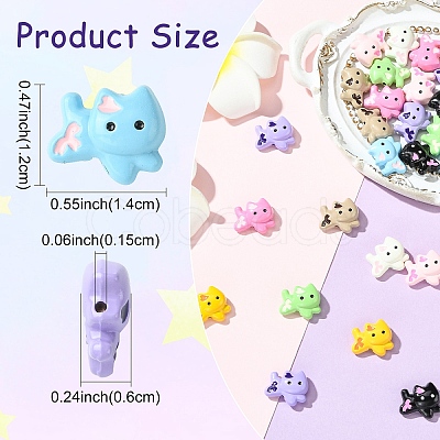 18Pcs 9 Colors Baking Paint Zinc Alloy Beads FIND-YW0011-32-1