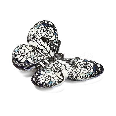 Printed Opaque Acrylic Beads MACR-R004-02J-1