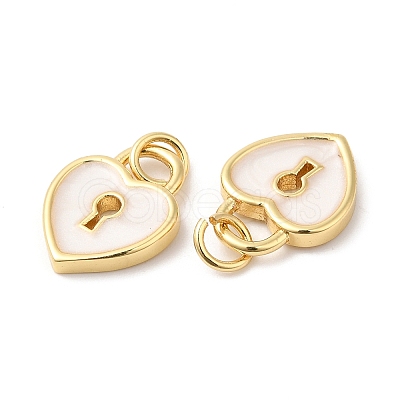 Real 16K Gold Plated Brass Enamel Charms ZIRC-L103-054G-1