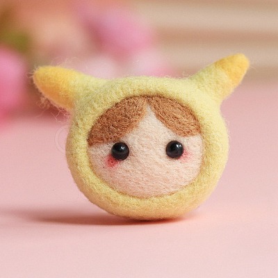 DIY Constellation Doll Keychain Needle Felting Kit DIY-D068-01P-06-1