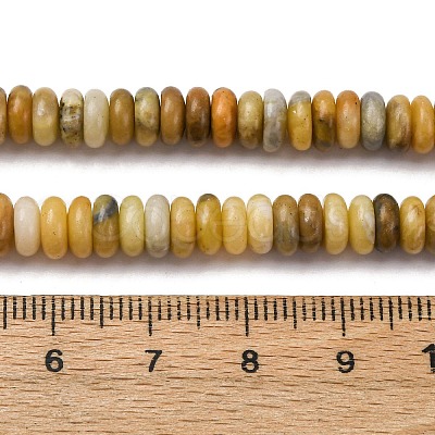 Natural Yellow Opal Beads Strands G-L624-H10-6x2mm-1