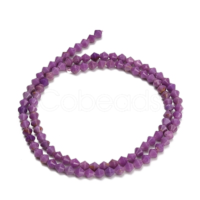 Natural Lepidolite/Purple Mica Stone Beads Strands GG-CBAA9B4-A15-01-1