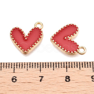 Rack Plating Alloy Enamel Charms ENAM-N056-343G-C-1