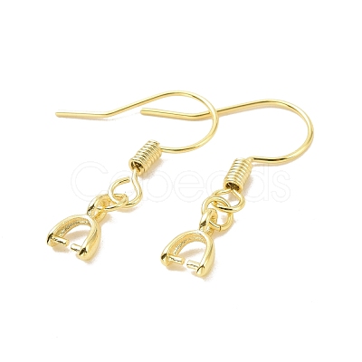 Rack Plating Brass Earring Hooks KK-F839-025A-G-1