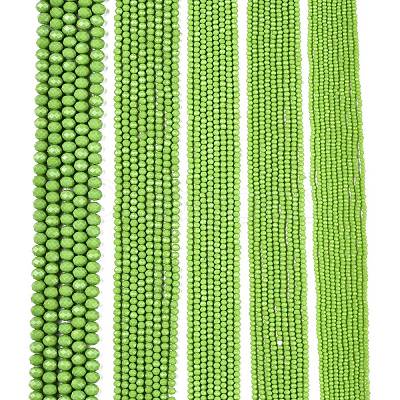 Opaque Solid Color Imitation Jade Glass Beads Strands EGLA-A044-P8mm-D30-1
