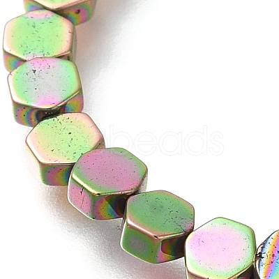 Electroplated Synthetic Non-magnetic Hematite Beads Strands G-C154-B01-01F-1