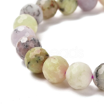 Natural African Opal Beaded Stretch Bracelets BJEW-K233-01B-01-1