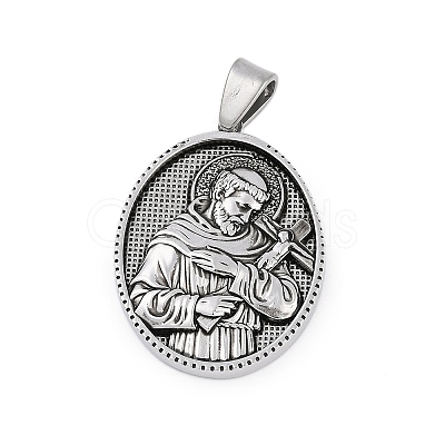 304 Stainless Steel Pendants STAS-M103-01AS-06-1