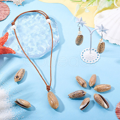 50Pcs Natural Spiral Shell Pendants SSHEL-CW0001-01-1