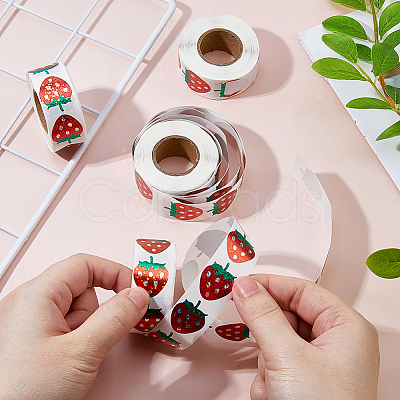 4Rolls Coated Paper Self-adhesive Stickers Roll STIC-FH0001-27B-1
