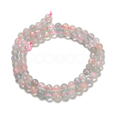 Natural Morganite Beads Strands G-H329-F01-6mm-AA-1