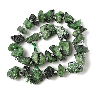 Natural Ruby in Zoisite Beads Strands G-Q023-A01-01-1