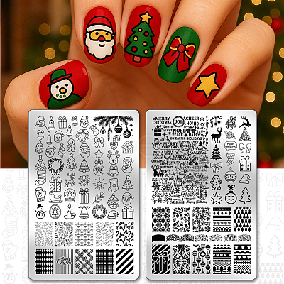 304 Stainless Steel DIY Nail Art Templates MRMJ-WH0117-011-1