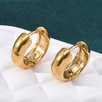 316 Surgical Stainless Steel Hoop Earrings for Women EJEW-G429-01A-G-1
