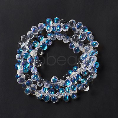 Electroplate Glass Beads Strands EGLA-L031-AB01-1